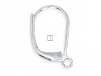 Ear Wires Leverback 4pcs Ant Silver