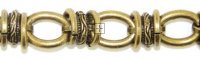 Handmade Chain with Spacer Links 12mm 1m Antique Bronze