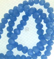 Crystal Glass Rondelle 4x6mm 95pcs Opaque Asst Colours