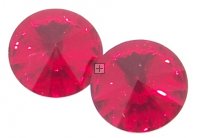 Crystal Glass Rivoli 16mm Siam 2 pcs