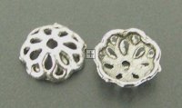 Beadcap 13mm 20pcs Antique Silver