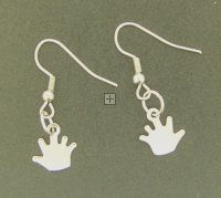 Kit - Stainless Steel Ear Wire With Hand Charm