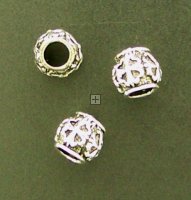 Spacer Fany Ball 5pcs Antique Silver