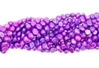 Freshwater pearl I/shape ±8mm ±53pcs Cerise