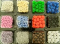 Kit Acrylic Beads Round and Oval Assorted Colours
