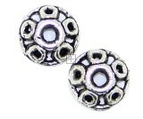 Beadcap Nickel 9mm Circles 30pcs