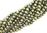 Freshwater Pearl Potato 7-8mm ±55pcs Khaki