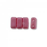 Czech Brick Beads 2-Hole 3x6mm 50pcs Pink