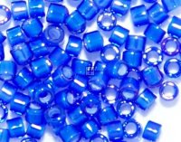 Miyuki Delicas 11/0 7.2g White Lined Cobalt AB