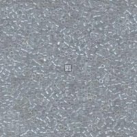 Miyuki Delica Beads Size 11/0 7.2g Pearl Lnd Tr Pale Grey