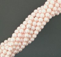 Chinese Pearls Round 6 mm ±140pcs Soft Pink