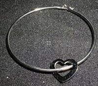 Pandora Bangle With Heart 3mm Wide 62cm 1pcs Stainless Steel