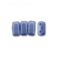 Czech Brick Beads 2-Hole 3x6mm 50pcs Sapphire