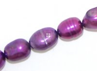 Pearl irregular 8mm ±53pcs Cerise