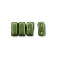 Czech Brick Beads 2-Hole 3x6mm 50pcs Olive Green