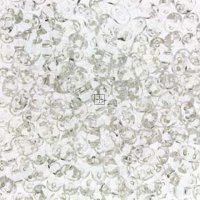 Czech MiniDuo Two-hole Bd 4x2mm 90 Beads Crystal Silver Lined