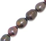 Freshwater pearls rice 6mm ±56pcs Brown Iris