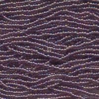 Czech Seed Beads Size 8/0 6-Strand Purple AB Ceylon