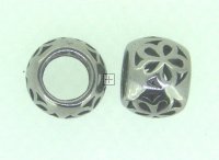 Pandora Bead Without Screw 1pc Stainless Steel Rounded Edge