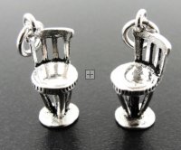 Sterling silver Charm 20mm Chair 1pc