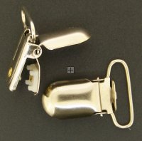 Dummy Holder Clip 35mm Antique Silver 2pcs