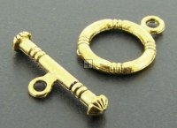 Toggle clasp Antique Brass 12mm 2sets