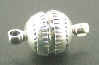 Magnetic Clasp Antique Silver 14mm 1 pcs
