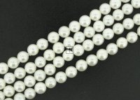 Shell Pearls 8mm ± 47pcs White