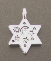 Charm Star 19mm 10pcs Antique Silver