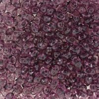 Czech MiniDuo Two-hole Bd 4x2mm 90 Beads Amethyst