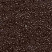 Miyuki Delica Beads Size 11/0 7.2g Opaque Chocolate Brown