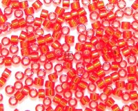 Miyuki Delicas 11/0 7.2 Silver lined Red/Orange