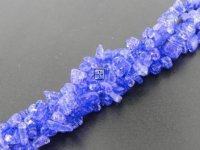 Glass Crackle Chips 5-8mm 90cm Str Dark Periwinkle