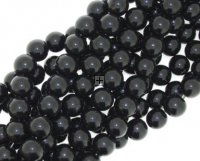 Glass Bead Round 12mm ±70pcs Black