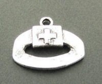 Charm Waistband 20x16mm 20pcs Antique Silver