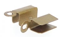 Foldover Cord tips 11mm ±20pcs Antique Bronze