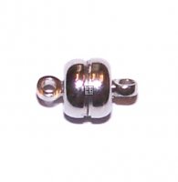 Magnetic clasp nickel 12mm round 2pcs