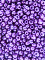 Seed bead Opaque Lustre 6/0 100g Purple