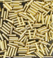 Miyuki Bugle 3mm 17.7gSilver Lined Gold