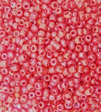 Seedbead Opaque Lustre 11/0 100g Red - Click Image to Close