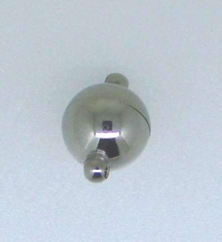 Magnetic Clasp Round 12mm Stainless Steel 1pc
