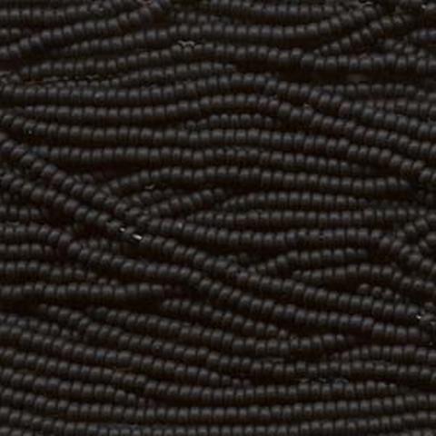 Czech Seed Beads Size 5/0 1-Strand Jet - Click Image to Close