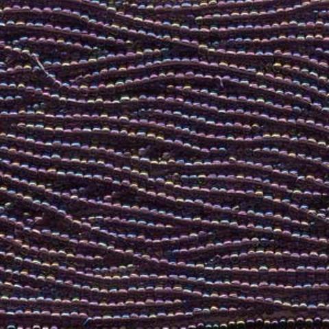 Czech Seed Beads Size 6/0 1-Strand Purple Iris