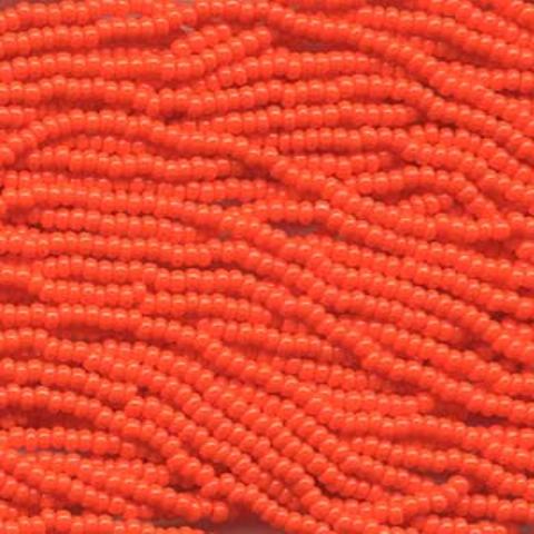 Czech Seed Beads Size 11/0 6-Strand Orange - Click Image to Close