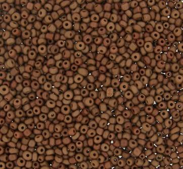 Seedbead Opaque 8/0 100g Brown - Click Image to Close